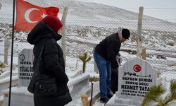 Kahramanmaraş'ta depremlerde yakınlarını kaybedenler mezarlıkları ziyaret ediyor