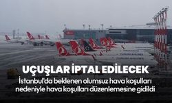 İstanbul'da uçak seferlerine kar düzenlemesi! Sabiha Gökçen'de uçuşların yüzde 10'unun iptal edilecek