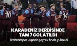 Karadeniz derbisinde 7 gol! Trabzonspor Türkiye Kupası'nda çeyrek finalde!