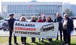 İBB önünde "azmanbüs" eylemi