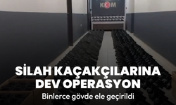 Afyonkarahisar’da silah kaçakçılarına dev operasyon