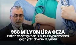 Bakan Işıkhan duyurdu! Sağlık hizmetlerinden usulsüz yararlananlara 988 milyon lira ceza