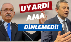 Kılıçdaroğlu, Özel'e Şişli İçin Uyarı Yapmış