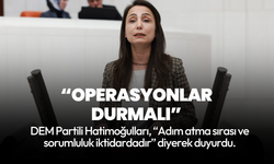 DEM Partili Hatimoğulları: Sınır ötesi operasyonlar acil durmalı