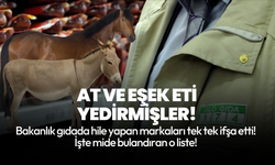 Vatandaşa at ve eşek eti yedirmişler! İşte Bakanlığın yayınladığı son liste…