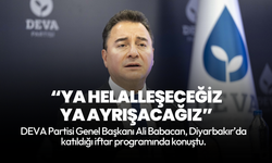 Ali Babacan Diyarbakır’da: Ya helalleşeceğiz ya ayrışacağız