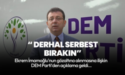 DEM Parti'den Ekrem İmamoğlu açıklaması!