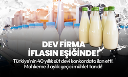 Türkiye'nin 40 yıllık süt devi konkordato ilan etti: İflasın eşiğinde