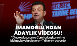 İmamoğlu: Cumhurbaşkanı olma iddiasıyla yola çıkıyorum