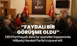 DEM Parti heyeti MHP'yi ziyaret etti: "Faydalı bir görüşme oldu"