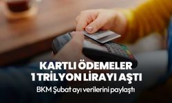 Kartlı ödemeler Şubat ayında 1 trilyon lirayı aştı