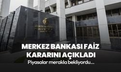 Merkez Bankası faiz kararını açıkladı