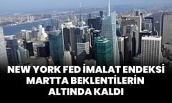 New York Fed İmalat Endeksi Martta Beklentilerin Altında Kaldı