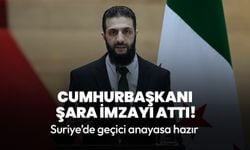 Cumhurbaşkanı Şara imzayı attı! Suriye’de geçici anayasa hazır