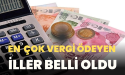 Türkiye'nin en çok vergi veren illleri belli oldu!