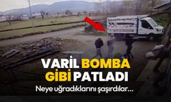 Varil bomba gibi patladı! Büyük korkuya neden olan olay kamerada