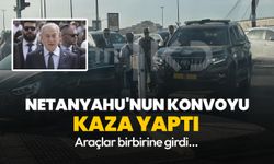 Netanyahu'nun konvoyu kaza yaptı