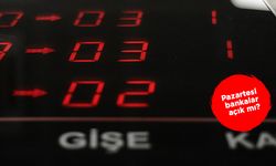 Pazartesi bankalar açık mı?