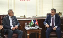 BBP Genel Başkanı Destici, Pakistan'ın Ankara Büyükelçisi Cüneyd ile görüştü