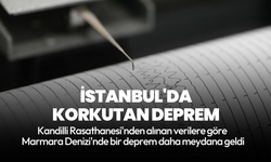 İstanbul'da 3.4 büyüklüğünde deprem