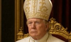 Trump: Papa görseliyle alakam yok, biri şaka yapmış