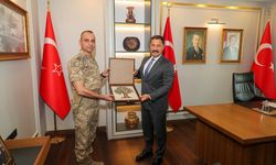 Tuğgeneral Karakulak’tan Hatay Valisi Mustafa Masatlı’ya veda ziyareti