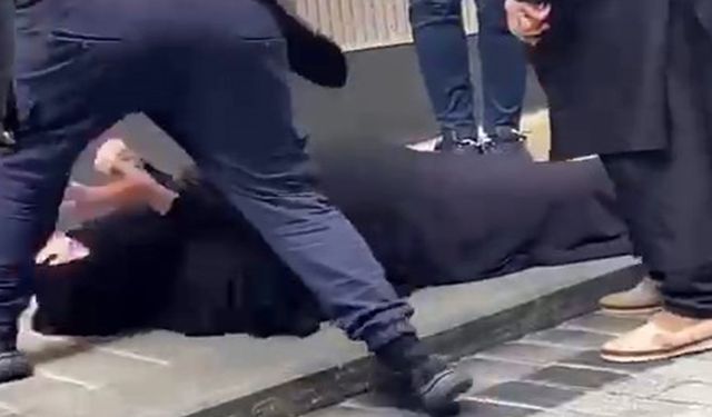 Fatih'te çarşaflı kadını darp eden saldırgan tutuklandı