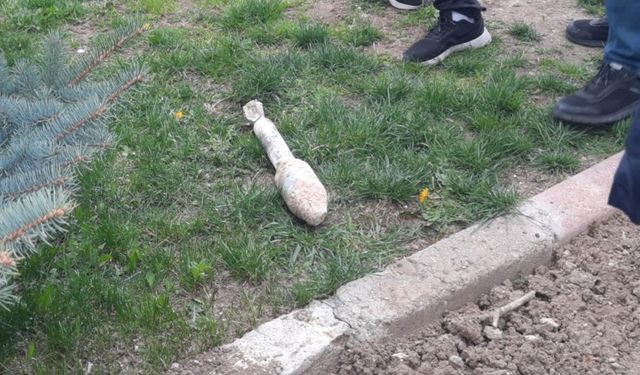 Sivas'taki kazıda anti-tank mermisi bulundu