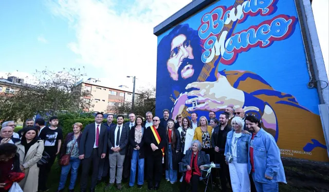 Barış Manço, Belçika'da duvar resmiyle ölümsüzleştirildi