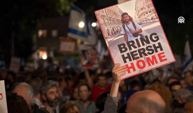 İsrailliler yine sokaklarda! Katil Netanyahu'nun istifası istediler