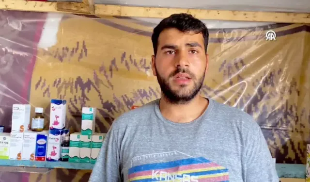 Filistinli eczacı Refah'ta "çadır eczane" açtı