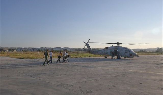 Kalp krizi geçirdi: İmdadına askeri helikopter yetişti!