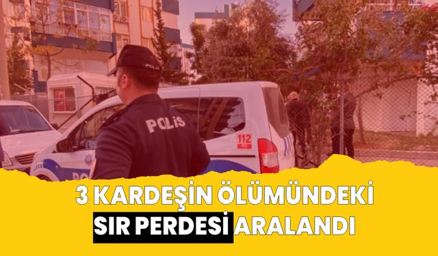 Üç kardeşin ölüm nedeni dokuz sayfalık notla çözüldü