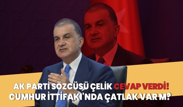 AK Parti Sözcüsü Çelik cevap verdi! Cumhur İttifakı'nda çatlak var m?