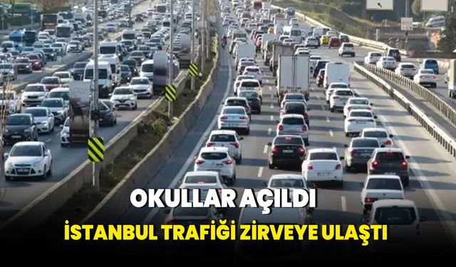 İstanbul’da haftanın ilk iş gününde sabah trafik zirve yaptı