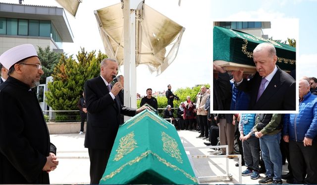 Cumhurbaşkanı Erdoğan, hocası Ahmet Karaman'ın cenaze namazına katıldı