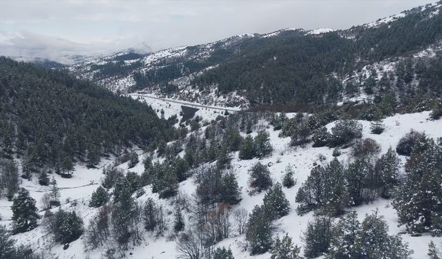 Kelkit Nisan ayında karla kaplandı