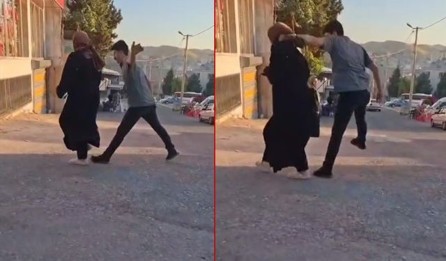 Şanlıurfa’da kadına şiddet! Sokak ortasında eşini dövdü
