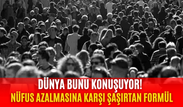 Nüfus azalmasına karşı yeni formül