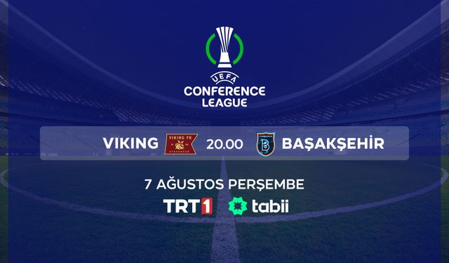 Başakşehir, Viking Maçı TRT 1'de Canlı Yayınlanacak