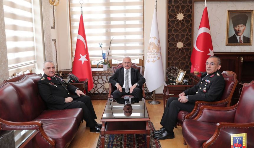 Jandarma Genel Komutan Yardımcısı Korgeneral Koç Aksaray'ı ziyaret etti