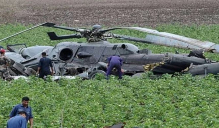 Askeri helikopter düştü! Genelkurmay Başkanı ve 9 asker yaşamını yitirdi