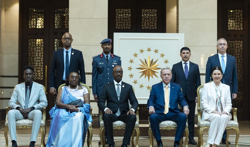 Ruanda ve Nikaragua büyükelçileri Cumhurbaşkanı Erdoğan'ı ziyaret etti