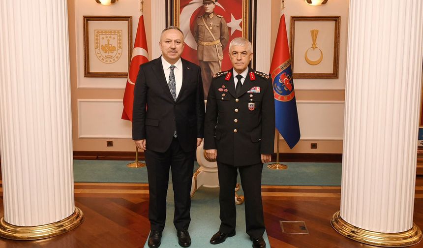 Nevşehir Valisi Ali Fidan'dan Jandarma Genel Komutanı Arif Çetin’e ziyaret
