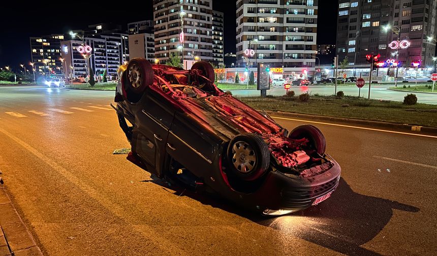 Takla atan araç 70 metre sürüklendi, 6 kişi yaralandı!