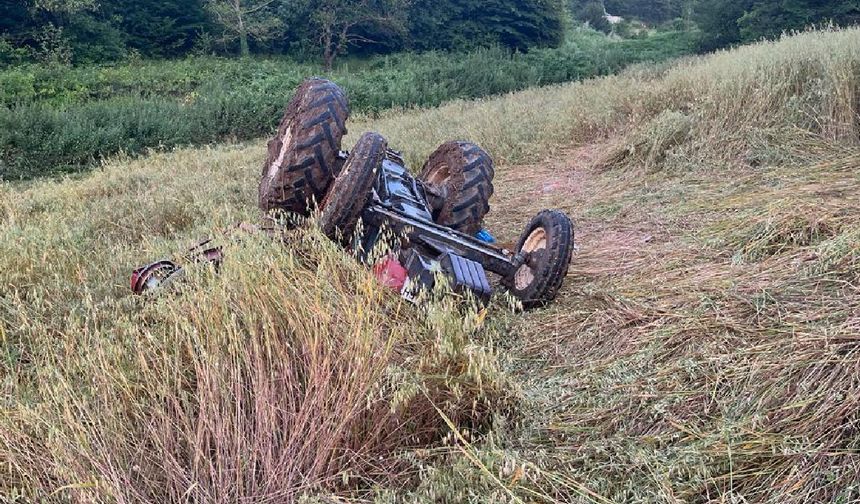 Traktör devrildi! 1 çocuk hayatını kaybetti, 2 çocuk yaralandı