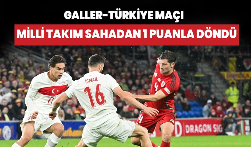 Milli Takım sahada! Galler Türkiye maçı