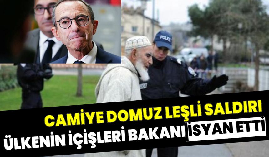 Fransa'da camilere ırkçı saldırı! İçişleri bakanı isyan etti