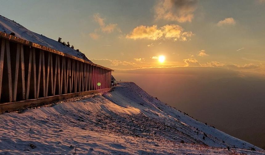 Zigana Dağı'nda gün batımı büyüledi