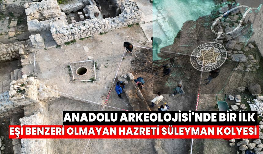 Anadolu'da eşi benzeri yok! Hazreti Süleyman betimli kolye bulundu